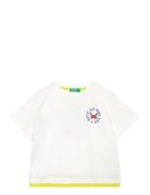 T-Shirt Tops T-shirts Short-sleeved White United Colors Of Benetton