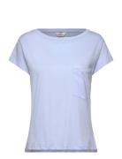 Organic Jersey Torva Tee Tops T-shirts & Tops Short-sleeved Blue Mads ...