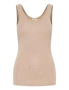 Frzulu Top 11 Tops T-shirts & Tops Sleeveless Beige Fransa