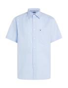Flex Poplin Solid S/S Shirt Tops Polos Short-sleeved Blue Tommy Hilfig...