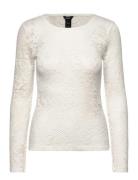 Top Lyla Tops T-shirts & Tops Long-sleeved White Lindex