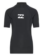 Waves All Day Boys Ss Tops T-shirts Short-sleeved Black Billabong