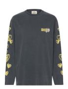 Cotton Jersey Jerry Tee Ls Tops T-shirts & Tops Long-sleeved Black Mad...