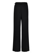 Wideleg Suit Trousers Bottoms Trousers Wide Leg Black Mango