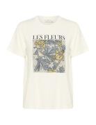 Kajulie T-Shirt Tops T-shirts & Tops Short-sleeved Cream Kaffe