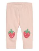 Leggings Strawberry Patch Bottoms Leggings Pink Lindex