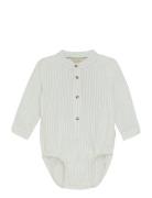 Body Ls Y/D Bodies Long-sleeved Green Minymo