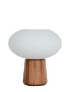 Olivia Table Dark Ash Home Lighting Lamps Table Lamps White Watt & Vek...