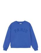 Sweatshirt Tops Sweat-shirts & Hoodies Sweat-shirts Blue Creamie