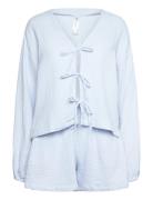 Pyjama Set Cotton Gauze Pyjama Blue Lindex