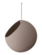 Globe Hanging Flowerpot Home Decoration Flower Pots Grey AYTM