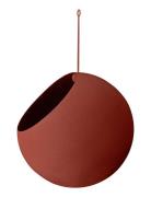 Globe Hanging Flowerpot Home Decoration Flower Pots Red AYTM