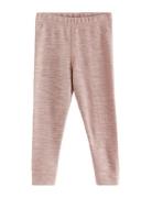 Leggings Wool Baby Solid Bottoms Leggings Pink Lindex