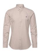 50/1 Bistrch Poplin-Slbdppcs Tops Shirts Casual Beige Polo Ralph Laure...