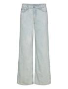 Ample Low Rise Loose Wide Leg Jeans Bottoms Jeans Wide Blue Weekday