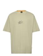 Te_Voyage Tops T-shirts Short-sleeved Khaki Green BOSS