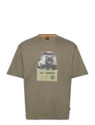 Te_Wagon Tops T-shirts Short-sleeved Green BOSS