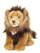 Sitting Lion 30 Cm Toys Soft Toys Stuffed Animals Beige Teddy Hermann