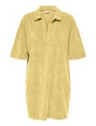 Jdyterry S/S Collar Dress Jrs Exp Polvipituinen Mekko Yellow JDY
