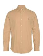 50/1 Bistrch Poplin-Lsl-Sps Tops Shirts Casual Brown Polo Ralph Lauren