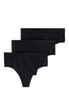 Brief Thong High Seamless Joy Stringit Alusvaatteet Black Lindex
