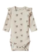 Nbfgavo Eko Ls Slim Body Lil Noos Bodies Long-sleeved Cream Lil'Atelie...