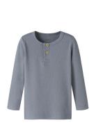 Nmmkab Ls Top Noos Tops T-shirts Long-sleeved T-shirts Blue Name It