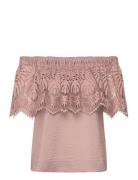 Cmmolly-Blouse Tops Blouses Short-sleeved Pink Copenhagen Muse