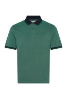 4-Col Oxford Ss Pique Tops Polos Short-sleeved Green GANT