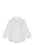 Shield Oxford Shirt Tops Shirts Long-sleeved Shirts White GANT