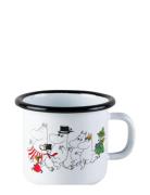 Moomin Enamel Mug 25Cl Home Tableware Cups & Mugs Coffee Cups White Mu...