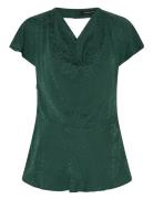 Bacopabbzimoni Blouse Tops Blouses Short-sleeved Green Bruuns Bazaar