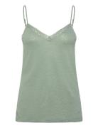 Rwamina Sl Regular Strap Top Tops T-shirts & Tops Sleeveless Green Ros...