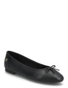Toe Cap Leather Ballerina Ballerinat Black Tommy Hilfiger