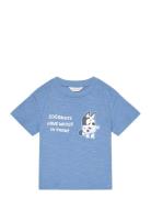 Bluey Printed T-Shirt Tops T-shirts Short-sleeved Blue Mango