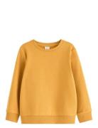 Sweatshirts Solid Basic Tops Sweat-shirts & Hoodies Sweat-shirts Yello...