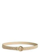 Pclinea Suede Jeans Belt Kca Vyö Beige Pieces