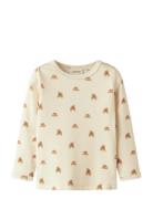 Nmflavo Egi Ls Slim Top Lil Tops T-shirts Long-sleeved T-shirts Cream ...