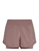 Sport Essentials 2-In-1 Short 3" Sport Shorts Sport Shorts Brown New B...