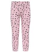 Kmgtrinny Aop Bsc Legging Jrs Noos Bottoms Leggings Pink Kids Only