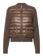 Ul Padded Reg Knit Mix Jacket Vuorillinen Takki Topattu Takki Brown To...