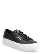 Vulc Flatform Lth Matalavartiset Sneakerit Tennarit Black Calvin Klein