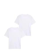 Double Pack Crew Neck Tee Tops T-shirts Short-sleeved White Tom Tailor
