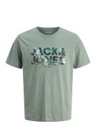 Jjgeplas Tee Ss Crew Neck Mni Tops T-shirts Short-sleeved Green Jack &...