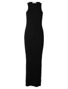 Slfanna Sl Ankle Tank Dress Maksimekko Juhlamekko Black Selected