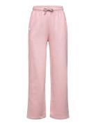 Cotton Joggers With Elastic Waist Bottoms Sweatpants Pink Mango