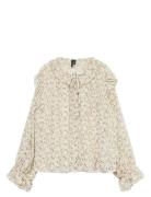 Vmpetra Ls Shirt Wvn Noos Tops Blouses Long-sleeved Cream Vero Moda
