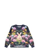 Reniza Tops T-shirts Long-sleeved T-shirts Navy Molo