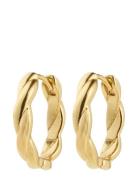Declan Earrings Gold-Plated Accessories Jewellery Earrings Hoops Gold ...