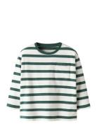 Nmmleroy Ls Rlx Top Tops T-shirts Long-sleeved T-shirts Green Name It